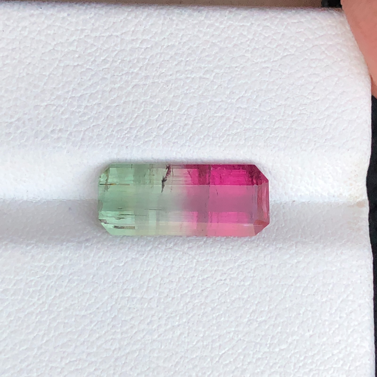 2.80 Ct Natural Bi-color watermelon Tourmaline loose Gemstone From Afghanistan