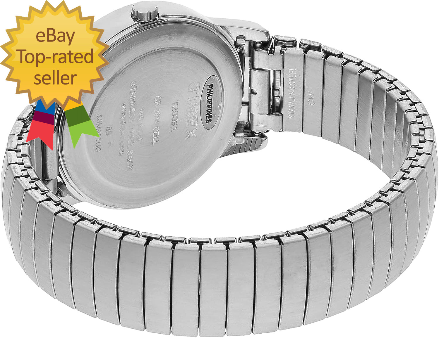 Men’S Easy Reader Watch Expansion Band Second Hand Water Resistant Luminous