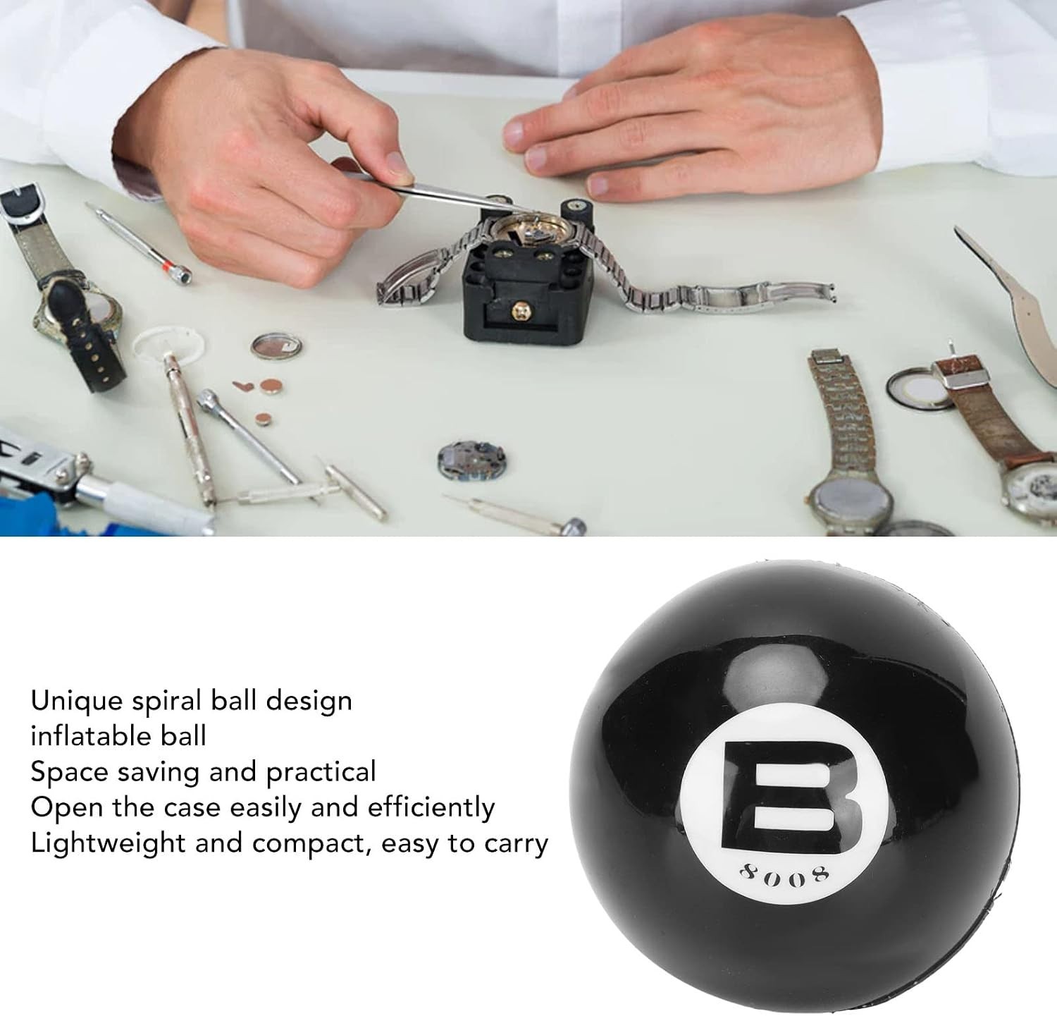 Compact Watch Case Opener Ball for Effortless Scratch-Free Battery Changes