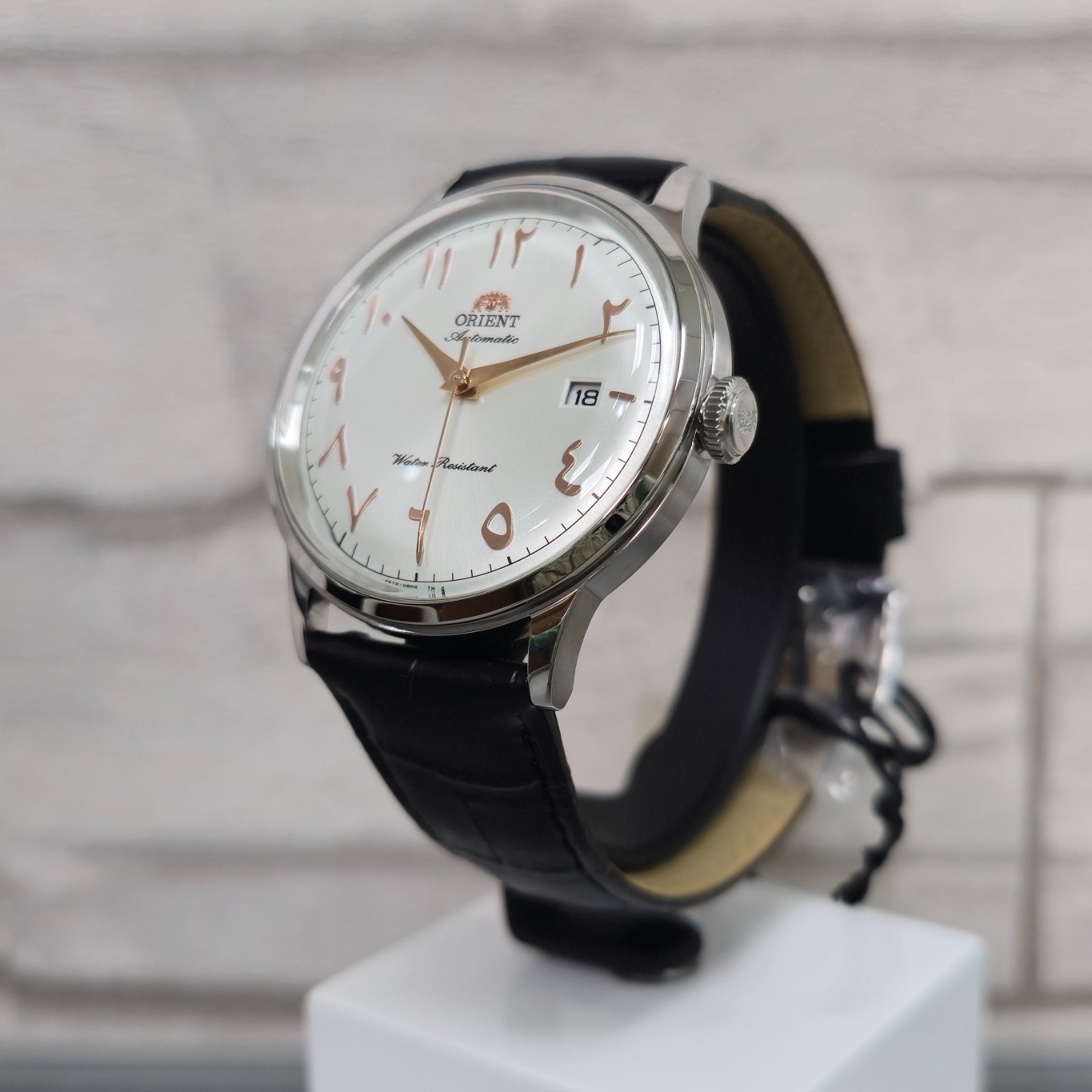 Orient Classic Bambino Automatic RA-AC0038 White Arabic Dial Brand New Men Watch