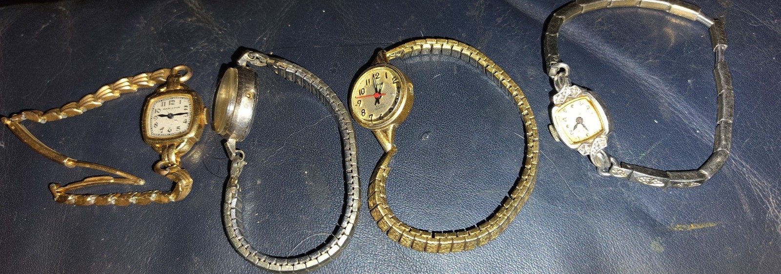 Vintage Watch Lot 2 BULOVA And 1 HAMILTON 1 Galaxie Need Repair