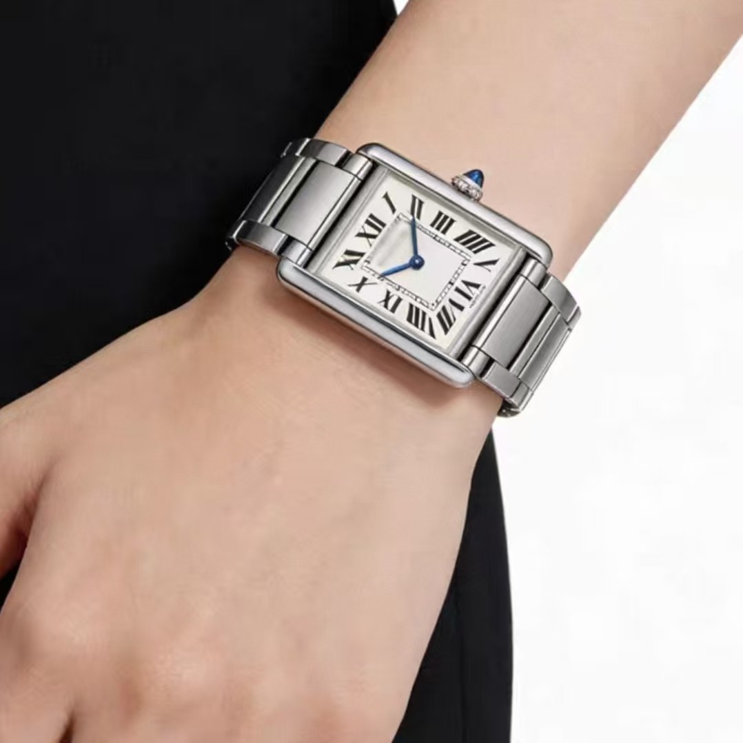 16 19 23 mm Quick Release Stainless Steel Watch Bracelet for Cartier Tank Must