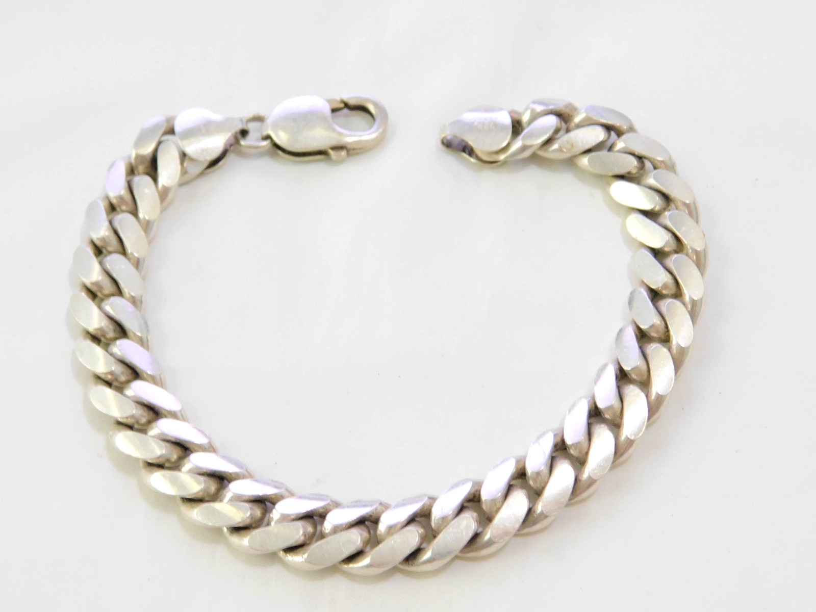 Vintage Italy 925 Sterling Silver Cuban Link Bracelet 7.75″ 36.6g Heavy Unisex