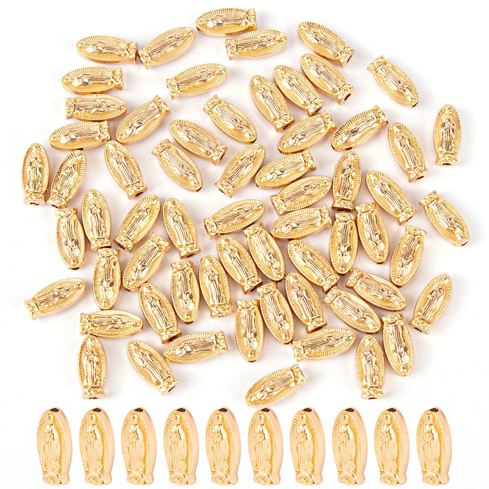 Framendino 60 Virgin Mary Charms Gold