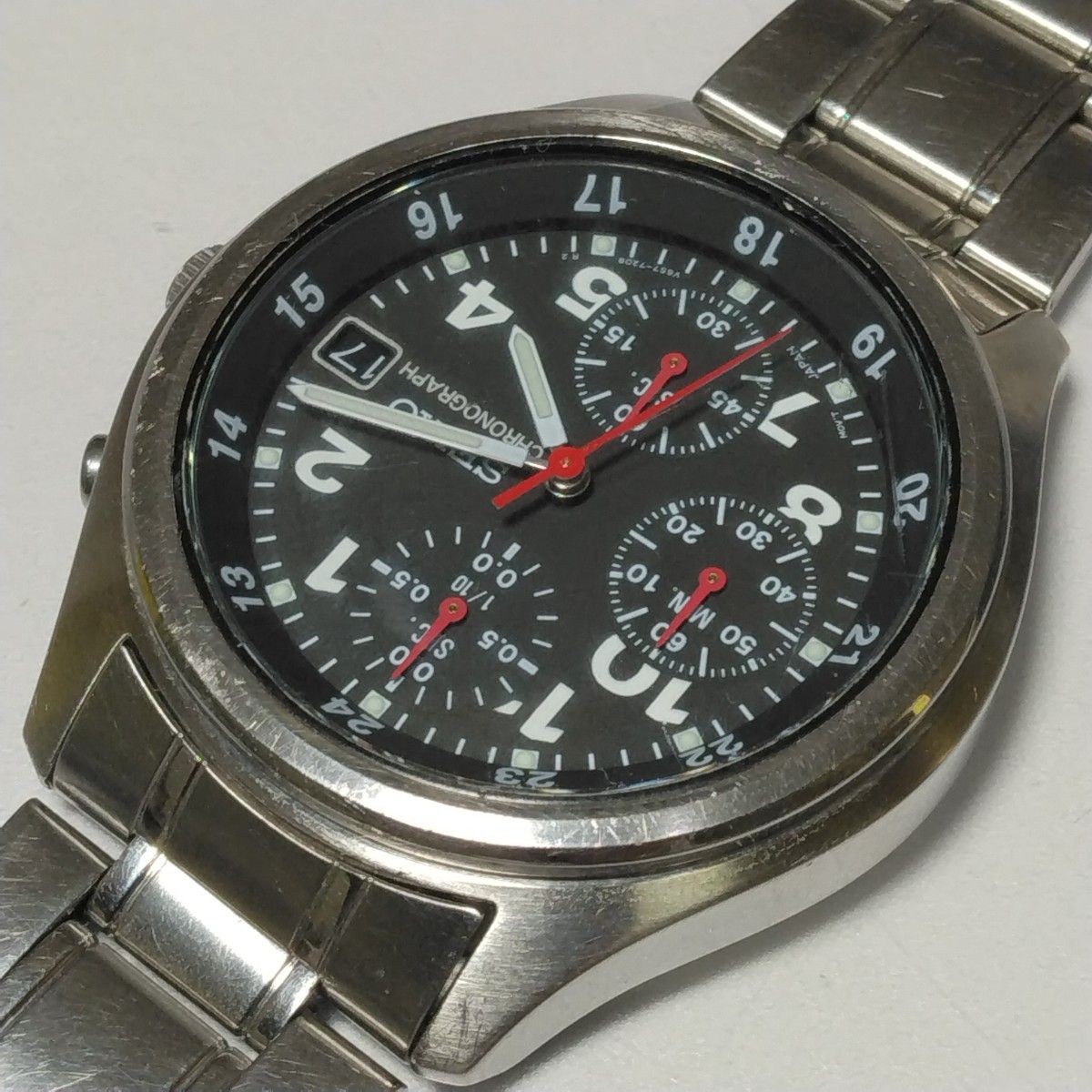SEIKO Sports Chronograph SNDB31P1 V657-7110 1/10sec Quartz Men’s From Japan