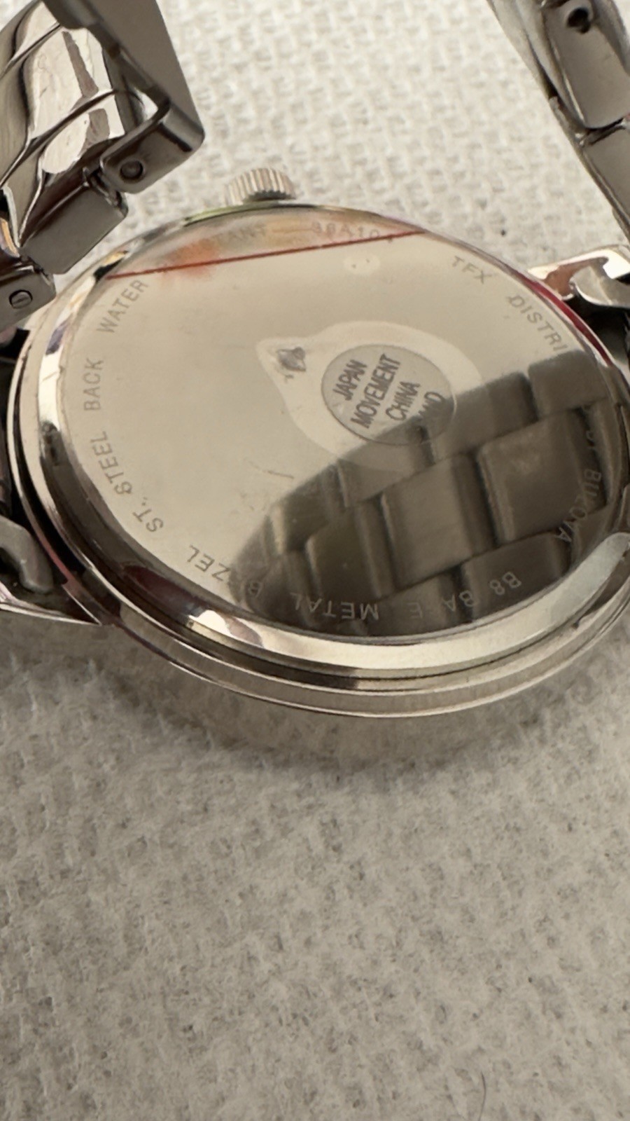BULOVA TFX MENS SILVER STAINLESS STEEL, LUMINOUS HANDS, DRESS WATCH 36A104*