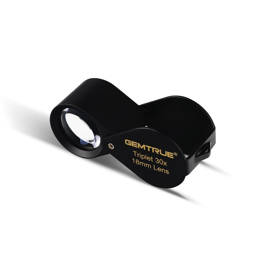 GemTrue 30x 18mm High Power Triplet Loupe – Ultra-Clear Magnification Loupe