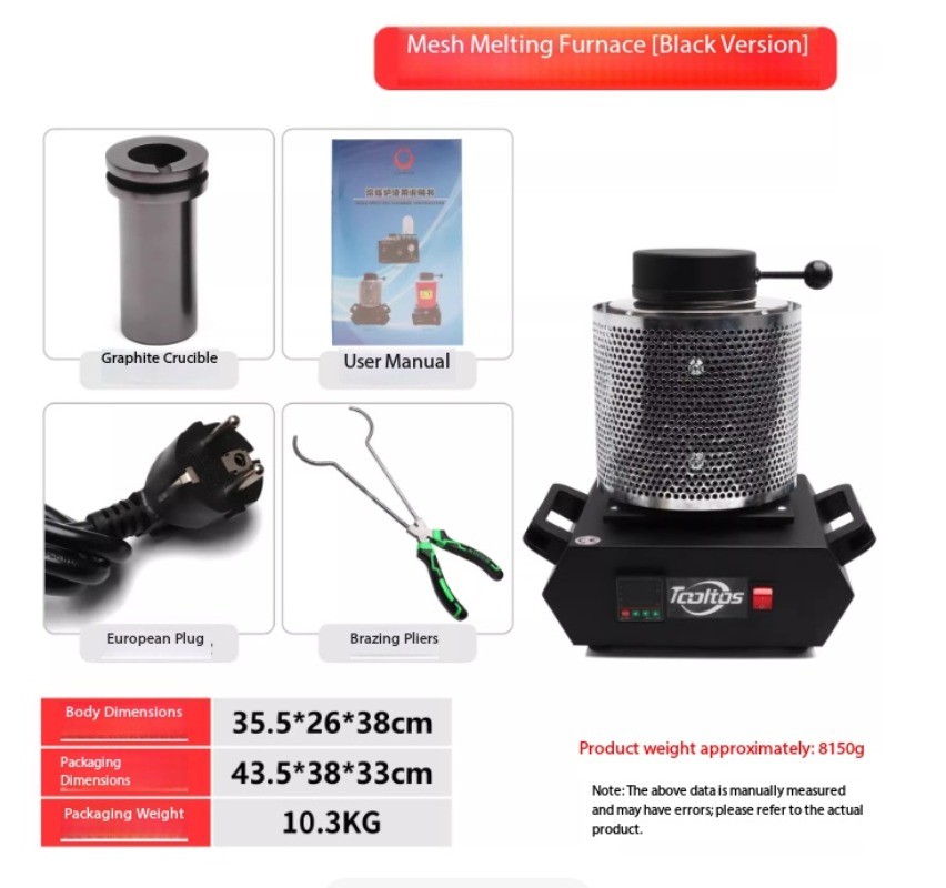 Mesh-type Melting Furnace Gold Melting Furnace Metal Melting Furnace Small-scale