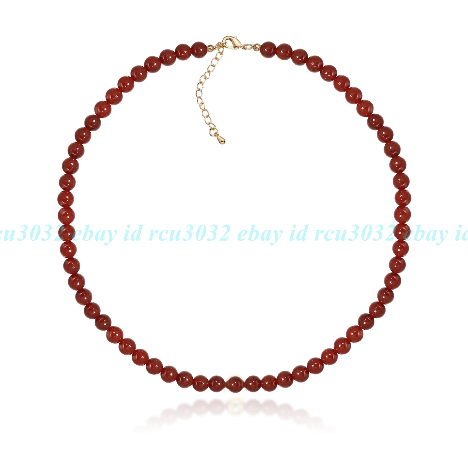 Natural 6mm Amazing Rich Red Carnelian Round Gemstone Beads Necklace 16-28”