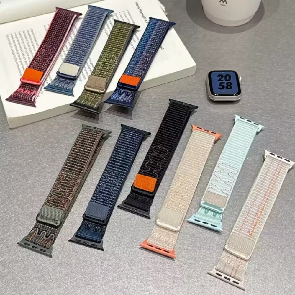 Nylon Apple Watch Band 41mm 45mm 49mm Ultra Iwatch Strap Series 10 9 8 7 6 SE 5