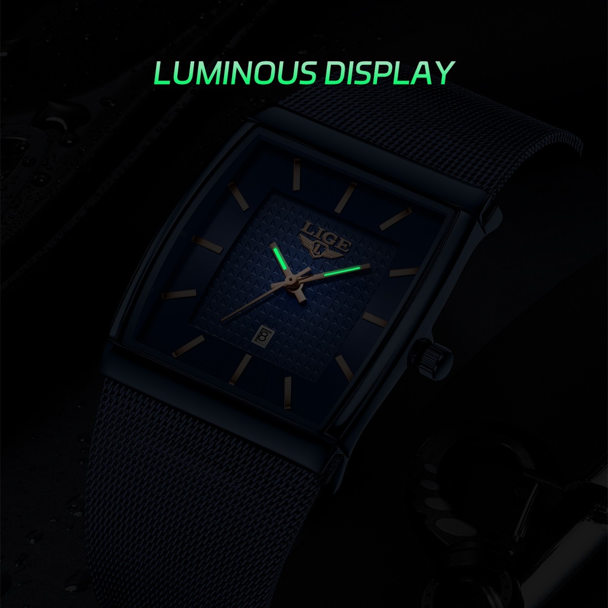 2026 Ultra-thin Men Watch Quartz Date Luminous Waterproof Business Wristwatch