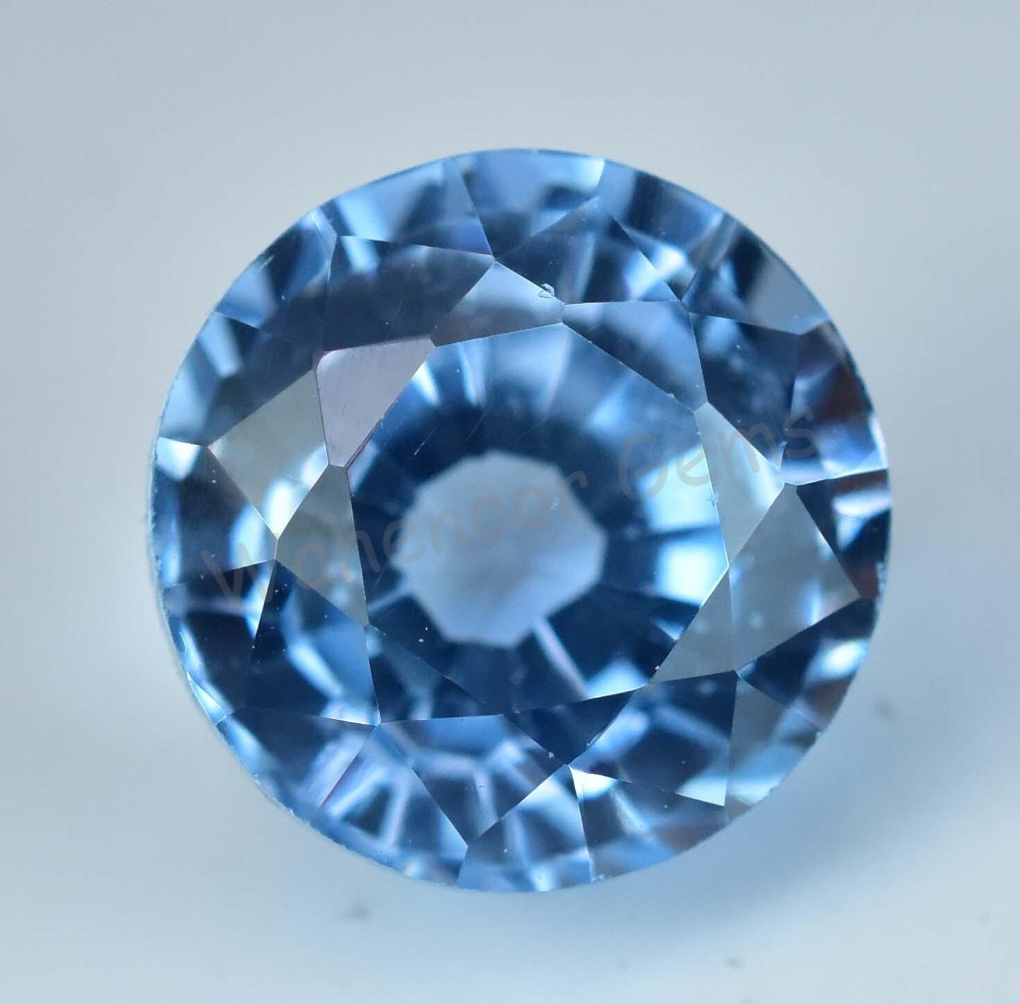 9.05 Ct Natural Blue Aquamarine Round Certified Stunning Loose Gemstone
