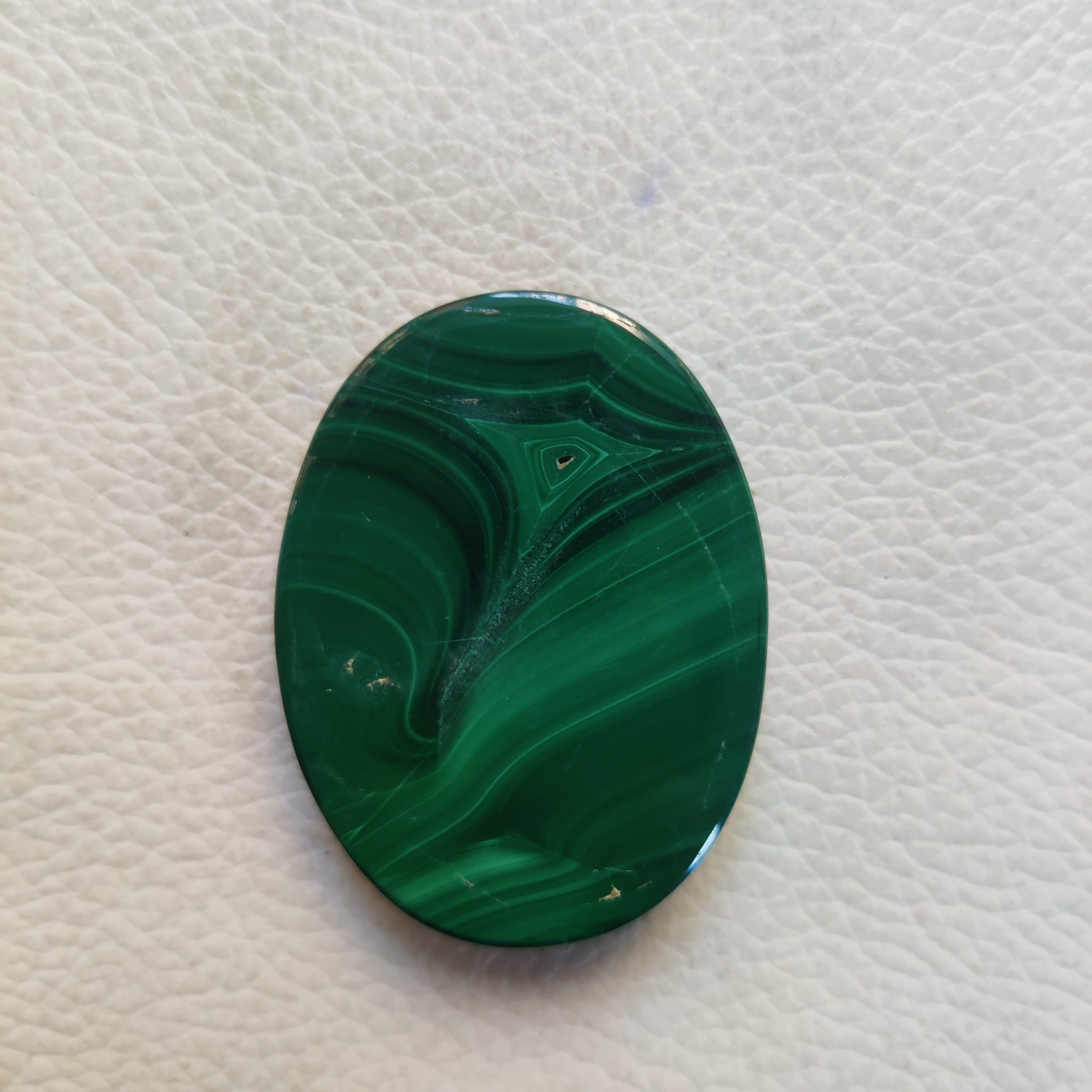 Natural Green Malachite Loose Gemstone Cabochon,Oval-105 CT,40 X 30 X 7 MM