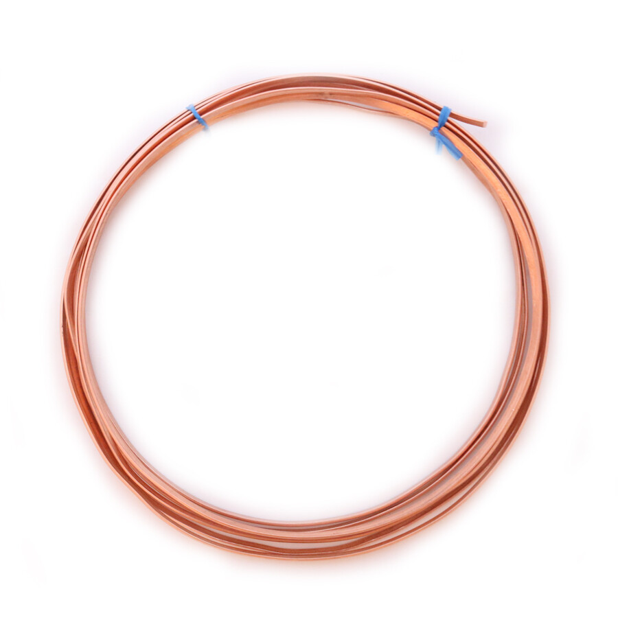 99.9% Pure Copper wire Half Hard Half Round 20 21 22 24 Gauge Made in USA