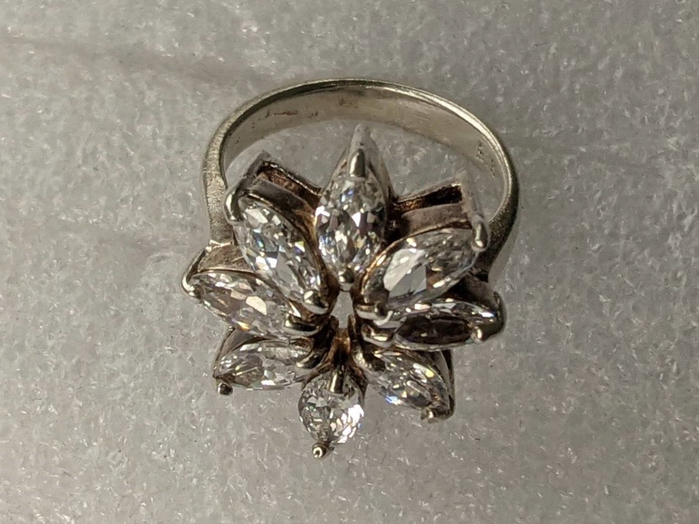 Vintage ring sterling silver 925 Size 7 Weight 7.83 g. Ukrainian jewelry.