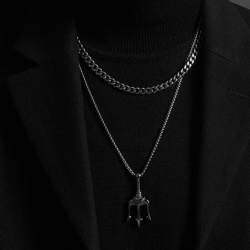 Cuban Chain Necklace for Men Women Basic Punk Stainless Steel Curb Link