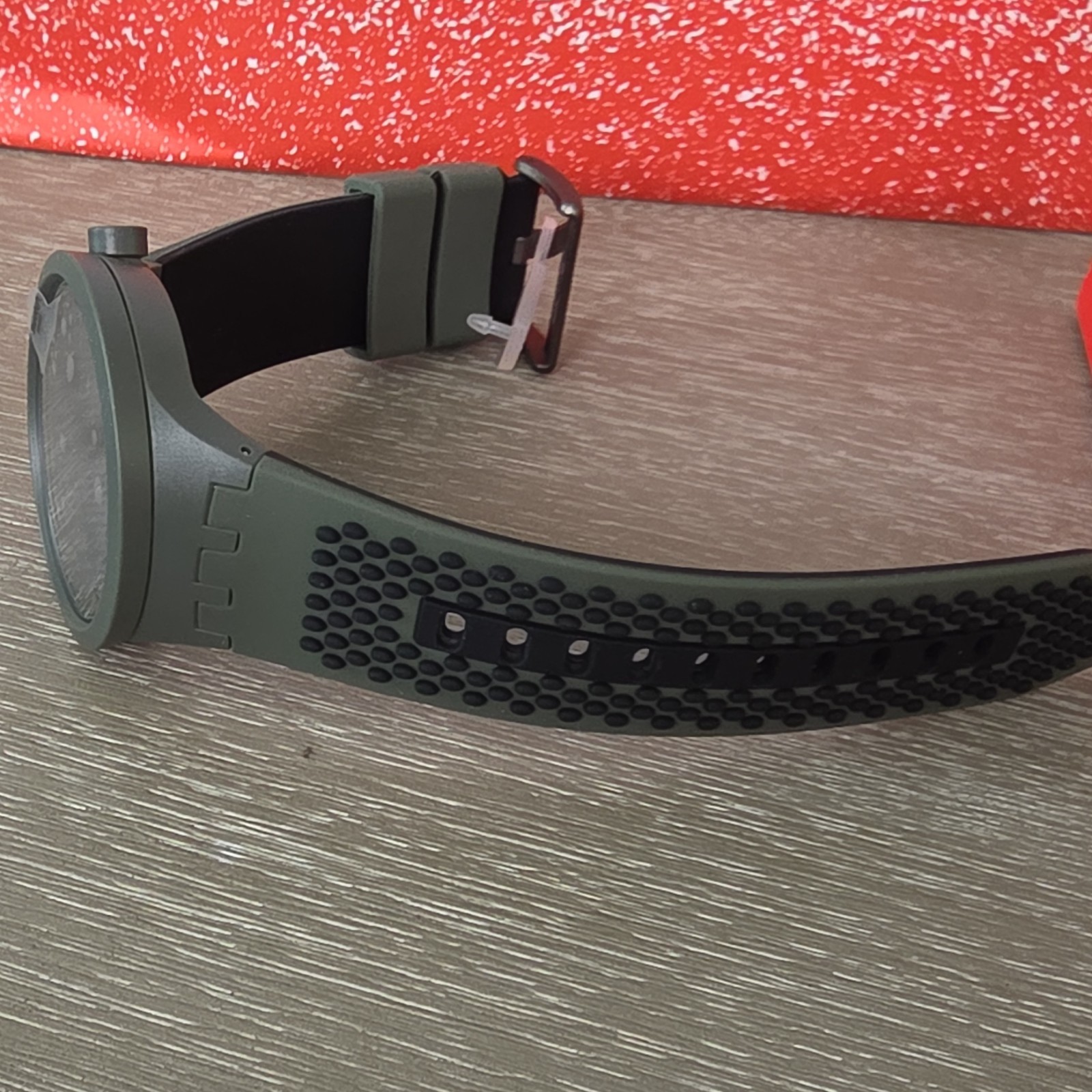 Swatch Big Bold Quartz 47mm Green/Black Silicone w/ Box
