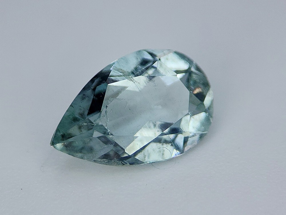 Stunning 1.05 Carats Natural Santa Maria Aquamarine Loose Faceted Gemstone