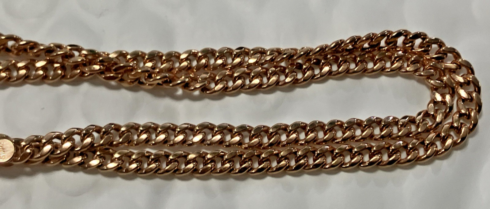 10kt Real Rose Gold Cuban Chain 8.4Grams 4mm 24” Starz Brand New with Tag 10k