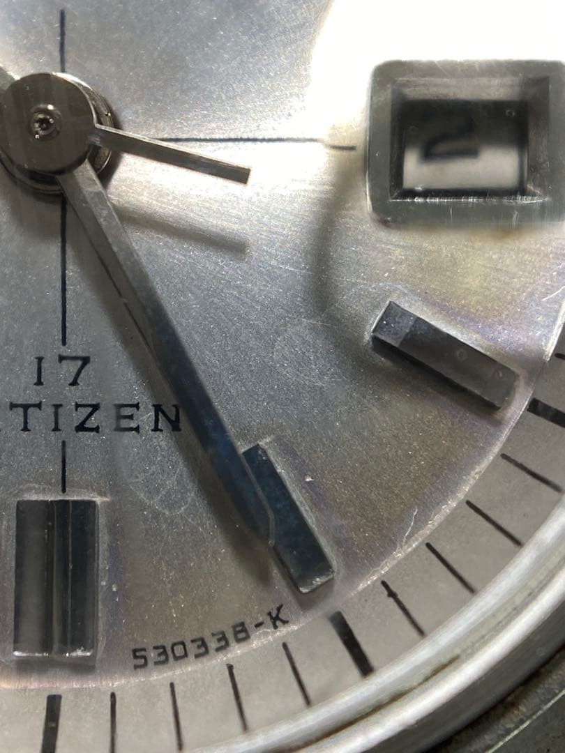 786. CITIZEN Date Star 17 Jewels Manual Winding Working Condition