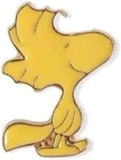 PEANUTS Woodstock Pin Badge. Size (approx.): 1.7cm x 2.2cm. Alloy. Yellow.