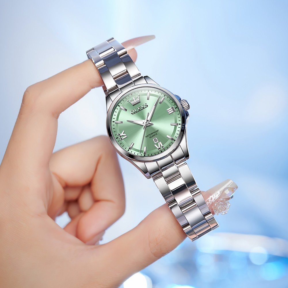 OLEVS Japan Movement Fashion Diamond Dial Leisure Lady Quartz Wristwatch 3668