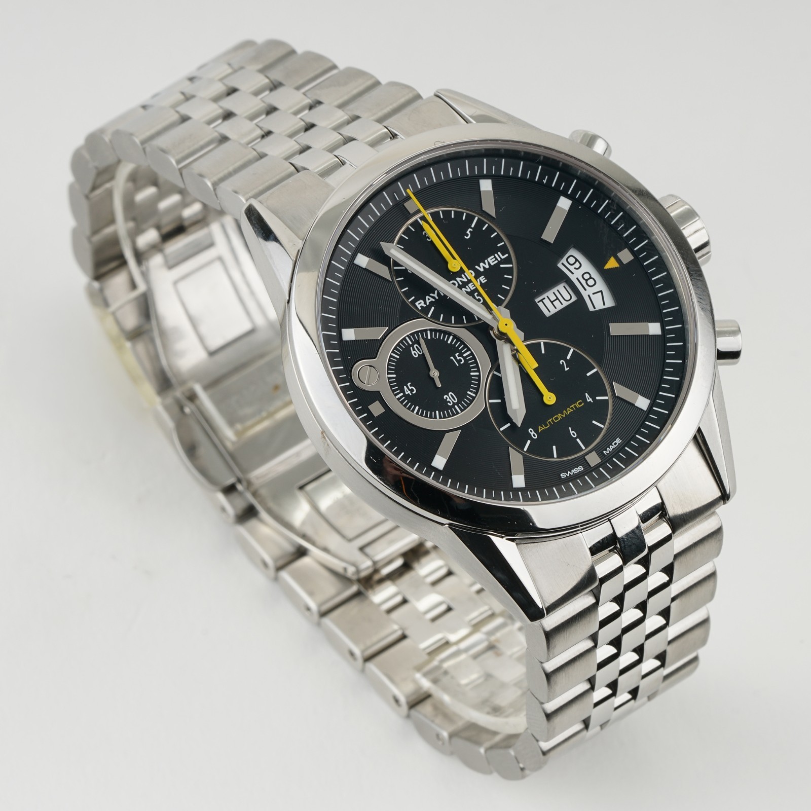 Raymond Weil Freelancer Chronograph Day Date 42mm 7730-STC-20101 Circa 2017