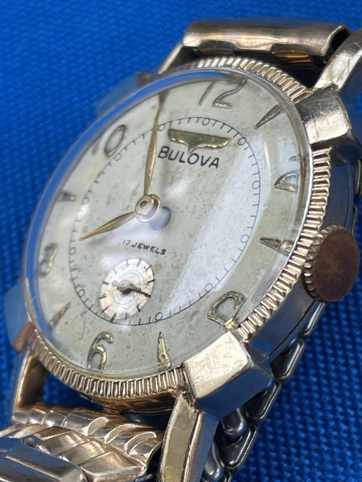 Bulova Men’s Mechanical Dress Watch Fancy Lugs 10ax Mvmt Runs Good Condition