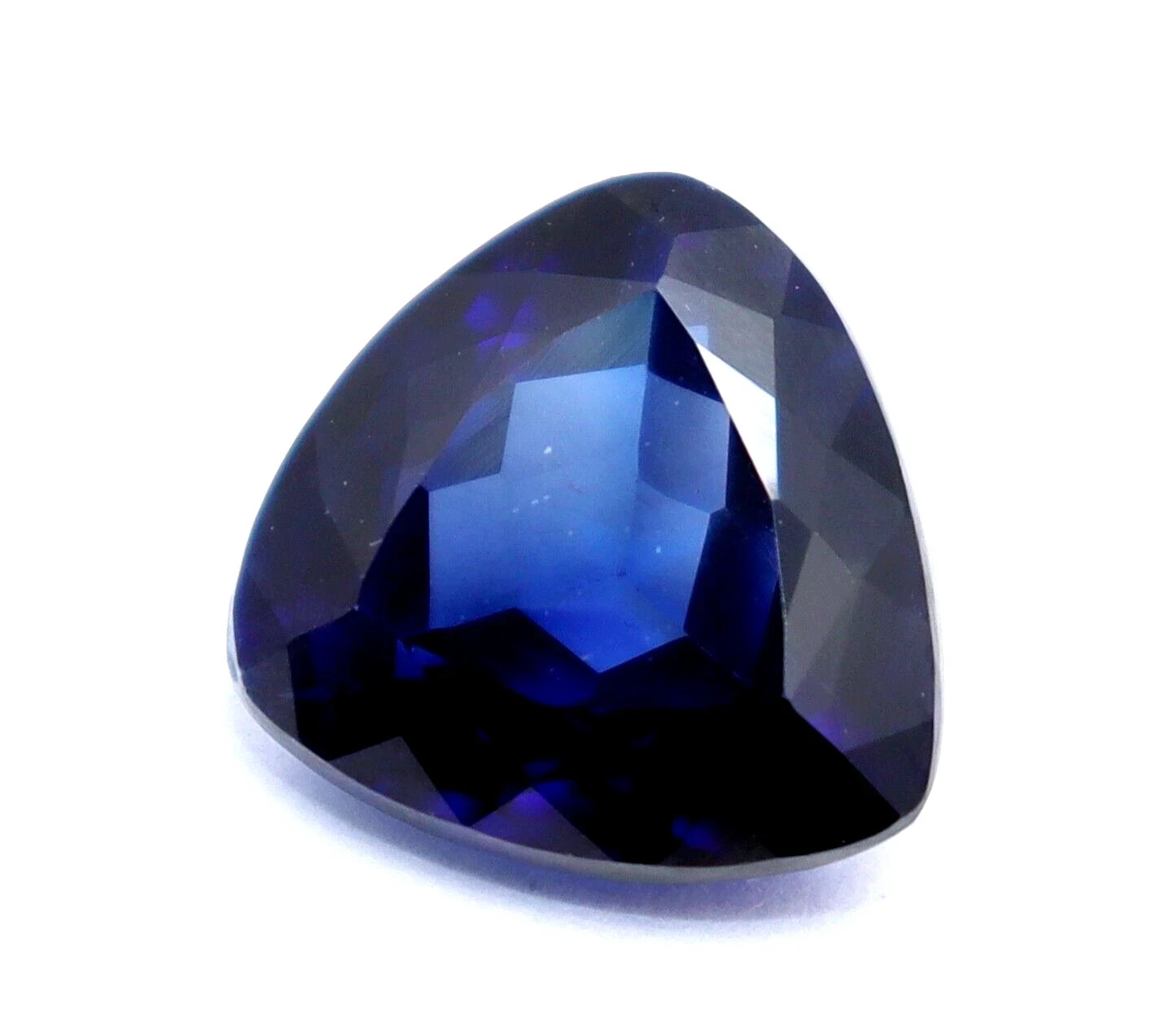 Natural Certified 10.20 Ct Ceylon Trillion Cut Blue Sapphire Loose Gemstone