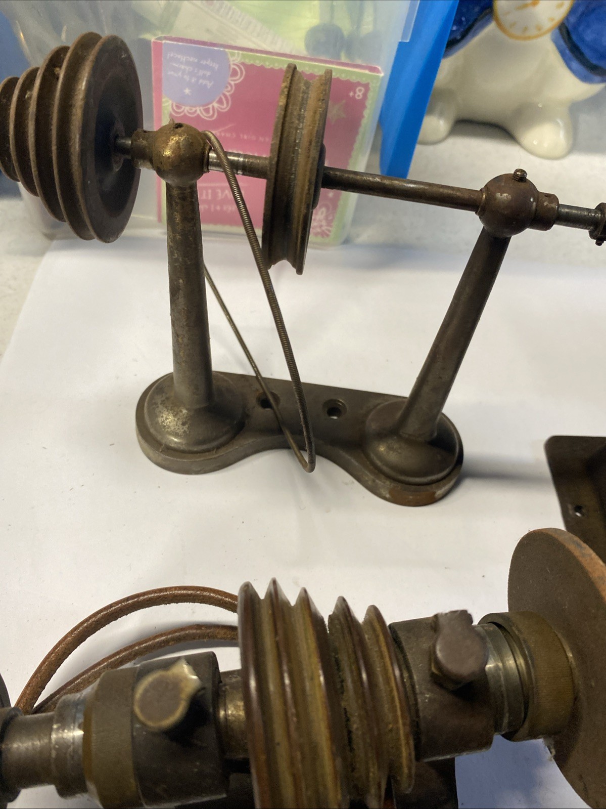Derbyshire Watchmaker Lathe, Working Motor . Parts As Is Watchmakers Estate