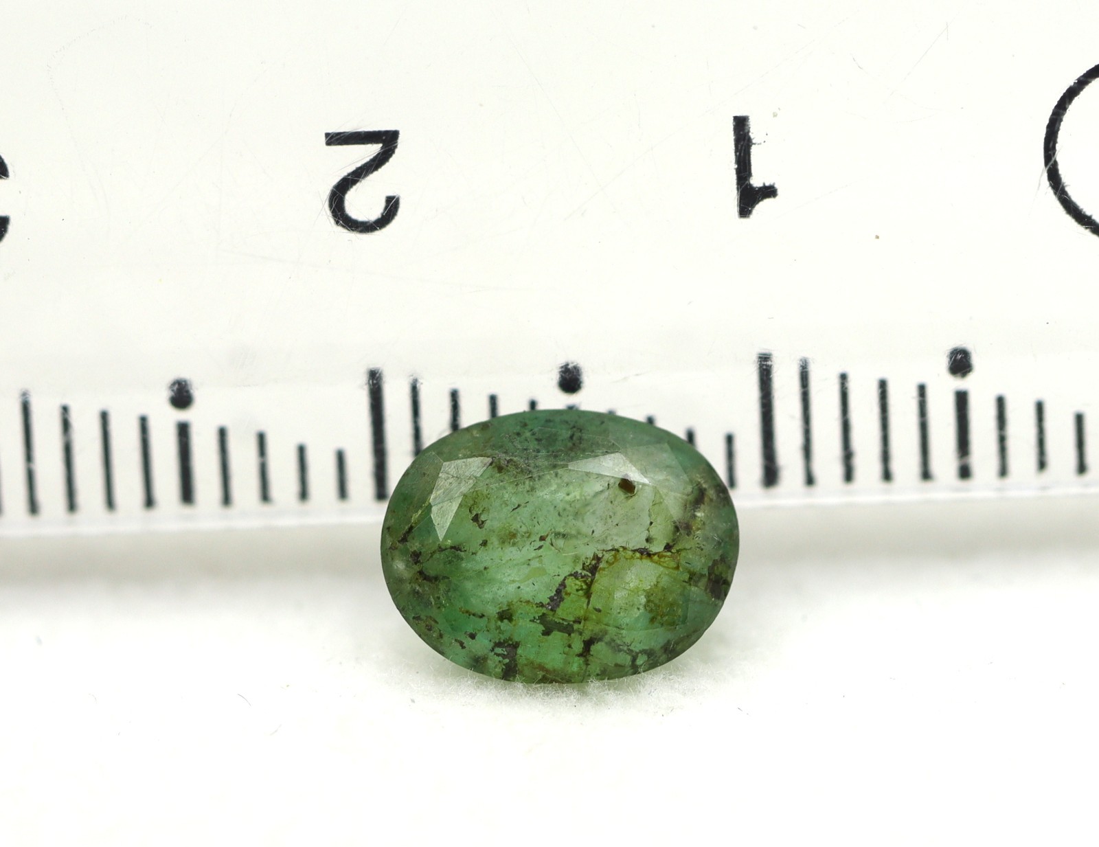1.60 Ct Natural Green Emerald Untreated Oval Cut 9×7 mm Brazil Loose Gemstone