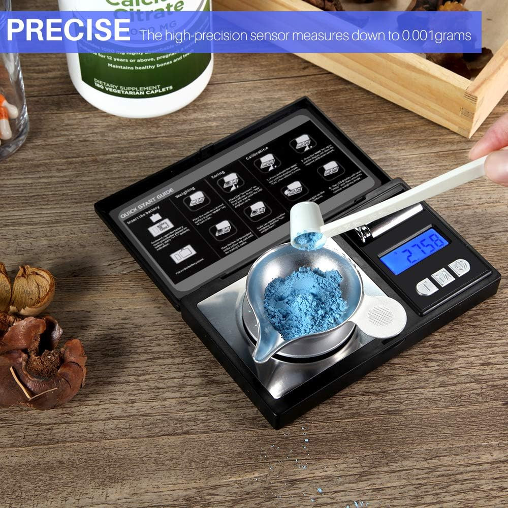 THINKSCALE Milligram Scale, 50G/0.001G Digital Jewelry Scale, Micro Gram Scale f
