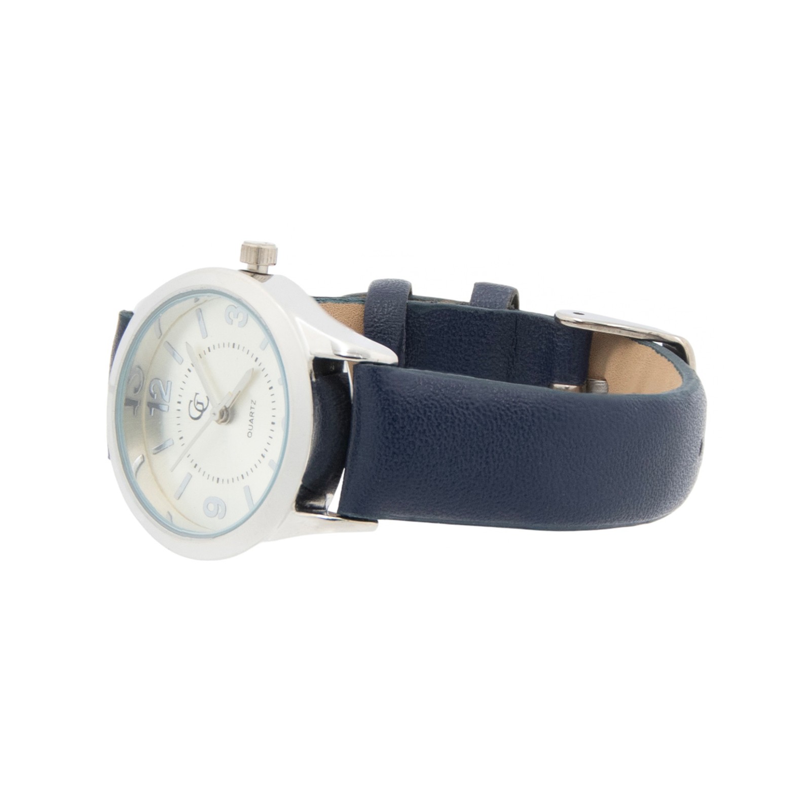 Gold Coast 30mm Women’s Navy Blue Faux Leather Strap Watch