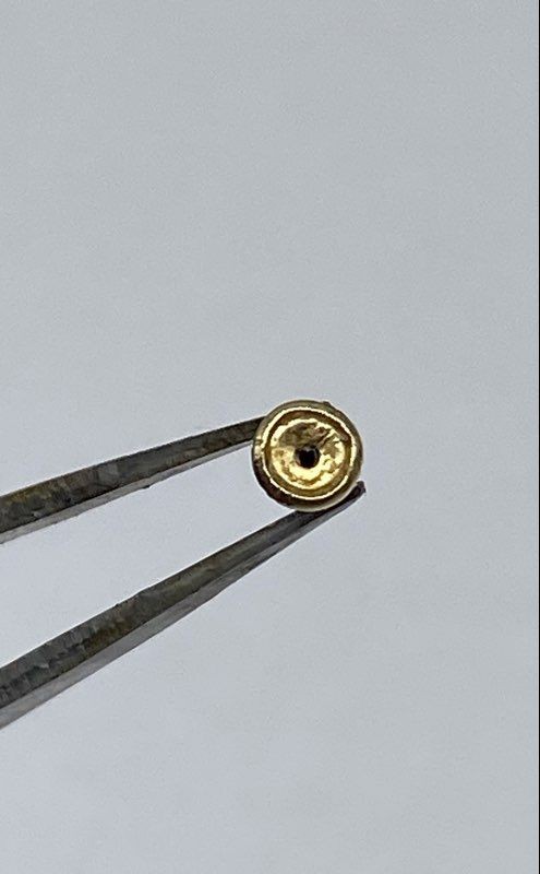 14k Yellow Gold Cubic Zirconia Solitaire Stud Earring 0.5g
