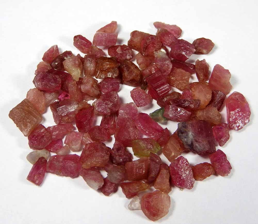 77.30Cts100%Natural Pink Tourmaline Small Rough lot Loose Gemstone