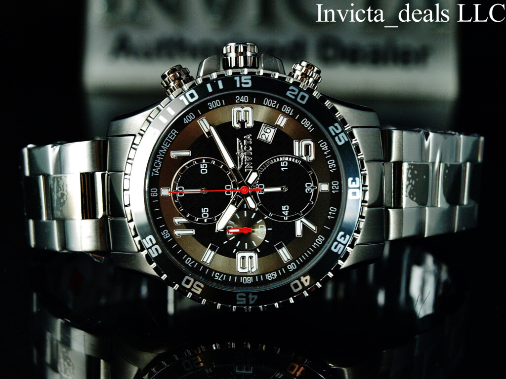 Invicta Men’s Specialty FLIGHT Chronograph Gunmetal Tone Stainless Steel Watch