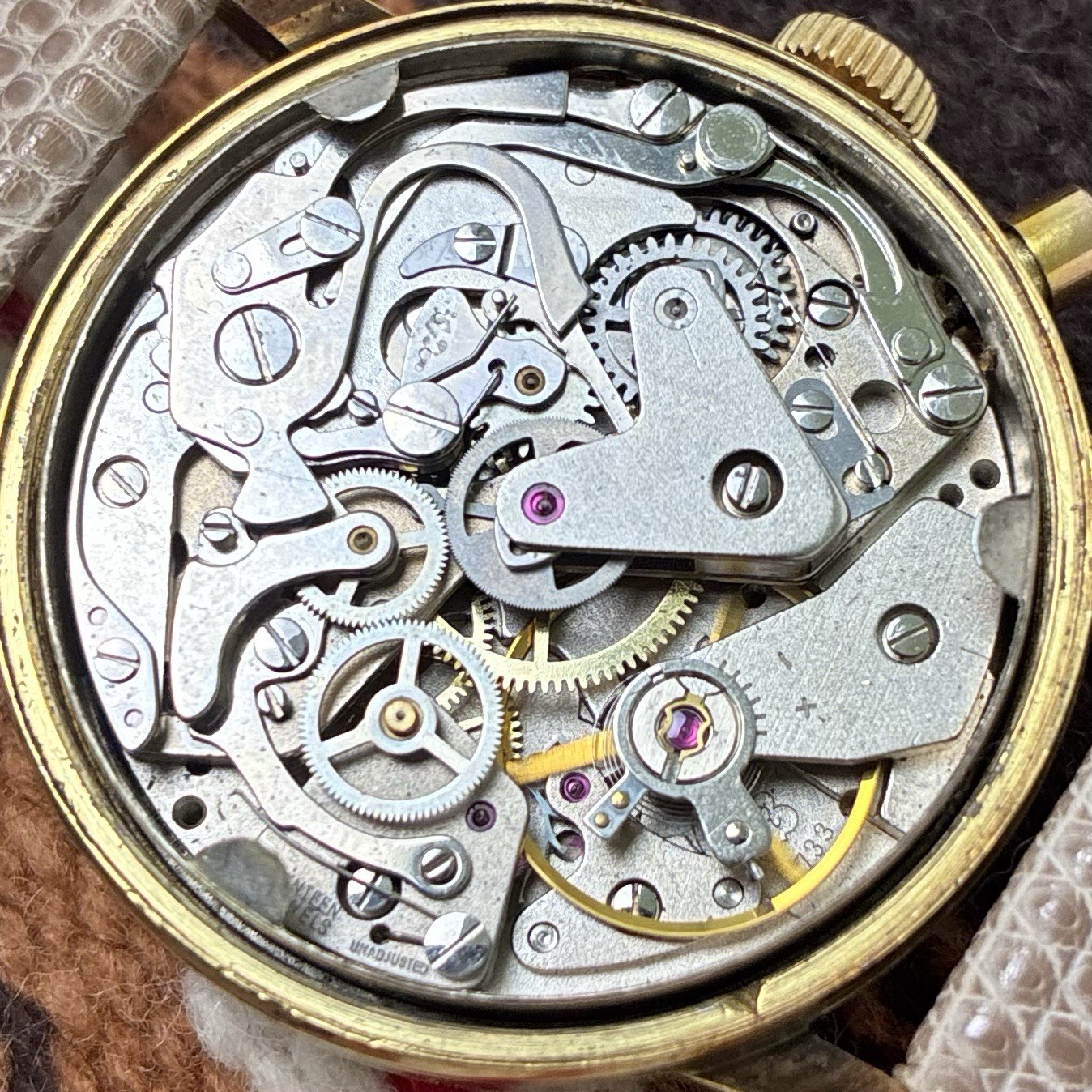 Westbury 1960s Mechanical Chronograph Valjoux 7733 36mm Vtg Tachymeter Dial