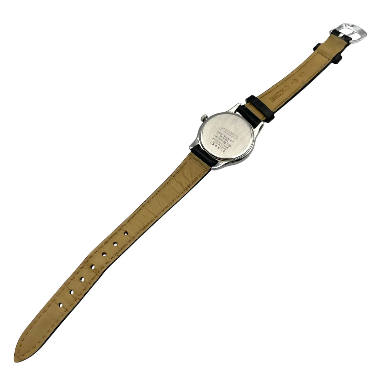 Working/New Battery Seiko SEIKO 7N01-0DF0 Quartz QZ Analog 3-Hand Watch Silver S