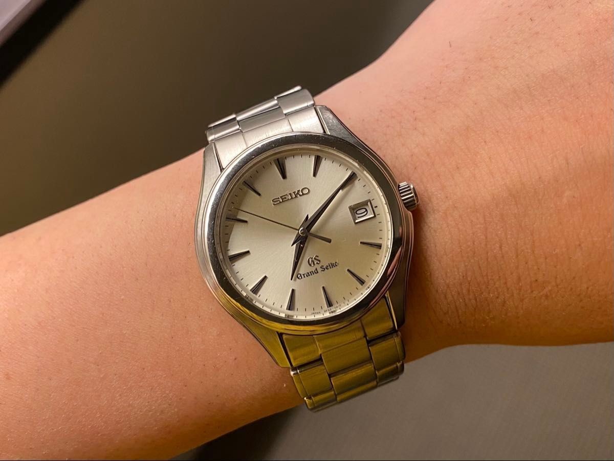 Grand Seiko SBGX005 9F62-0A10 Quartz Watch Silver Dial 35mm Junk Japan Used