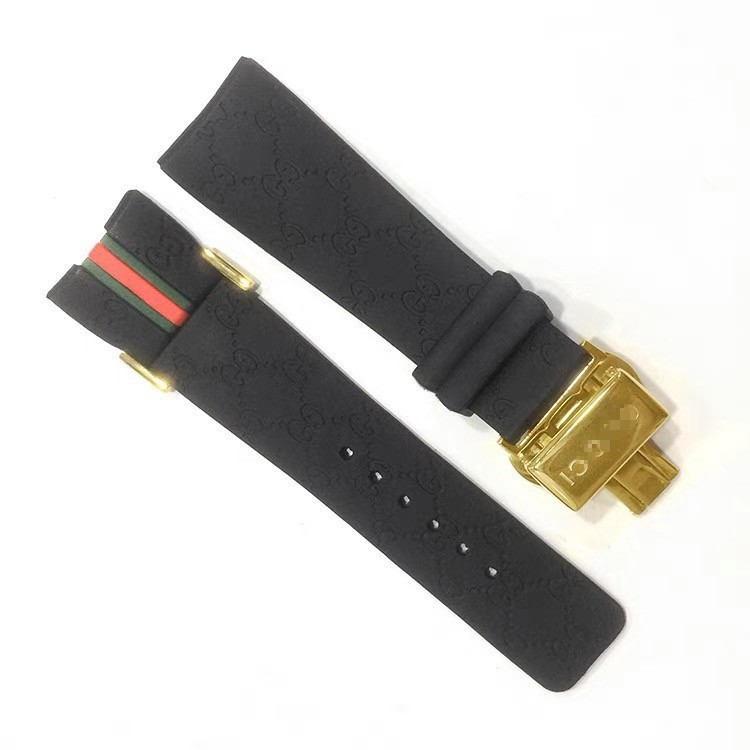 26MM Fit For I-Gucci Digital Men’s Watch YA114207 Rubber replacement Watch Strap