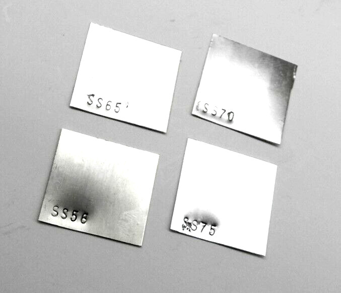 4 Pieces Silver Solder Sheet Assorted Pack 1Dwt @ X-Soft, Easy Soft, Medium Hard