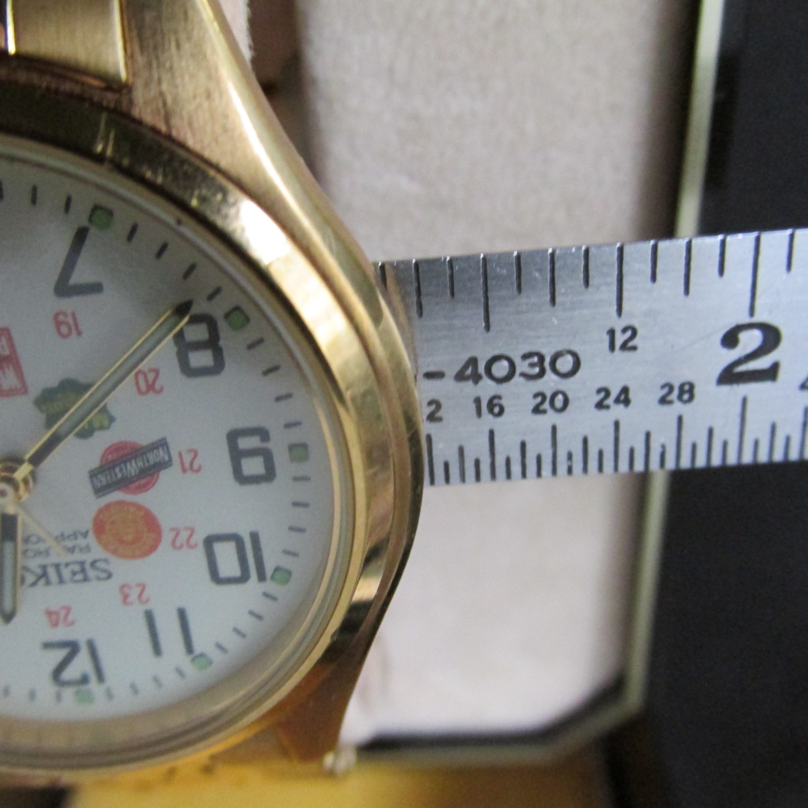 Seiko Railroad Wristwatch: Railroad Approved, 6 Emblems, Military Time & Date