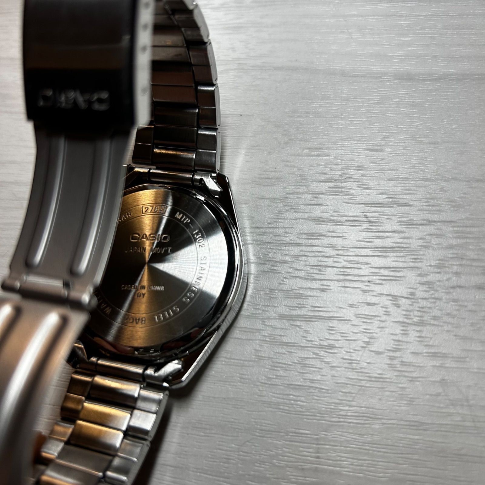 CASIO Standard MTP 1302D 7BJF Analog Metal Watch Silver x White from Japan