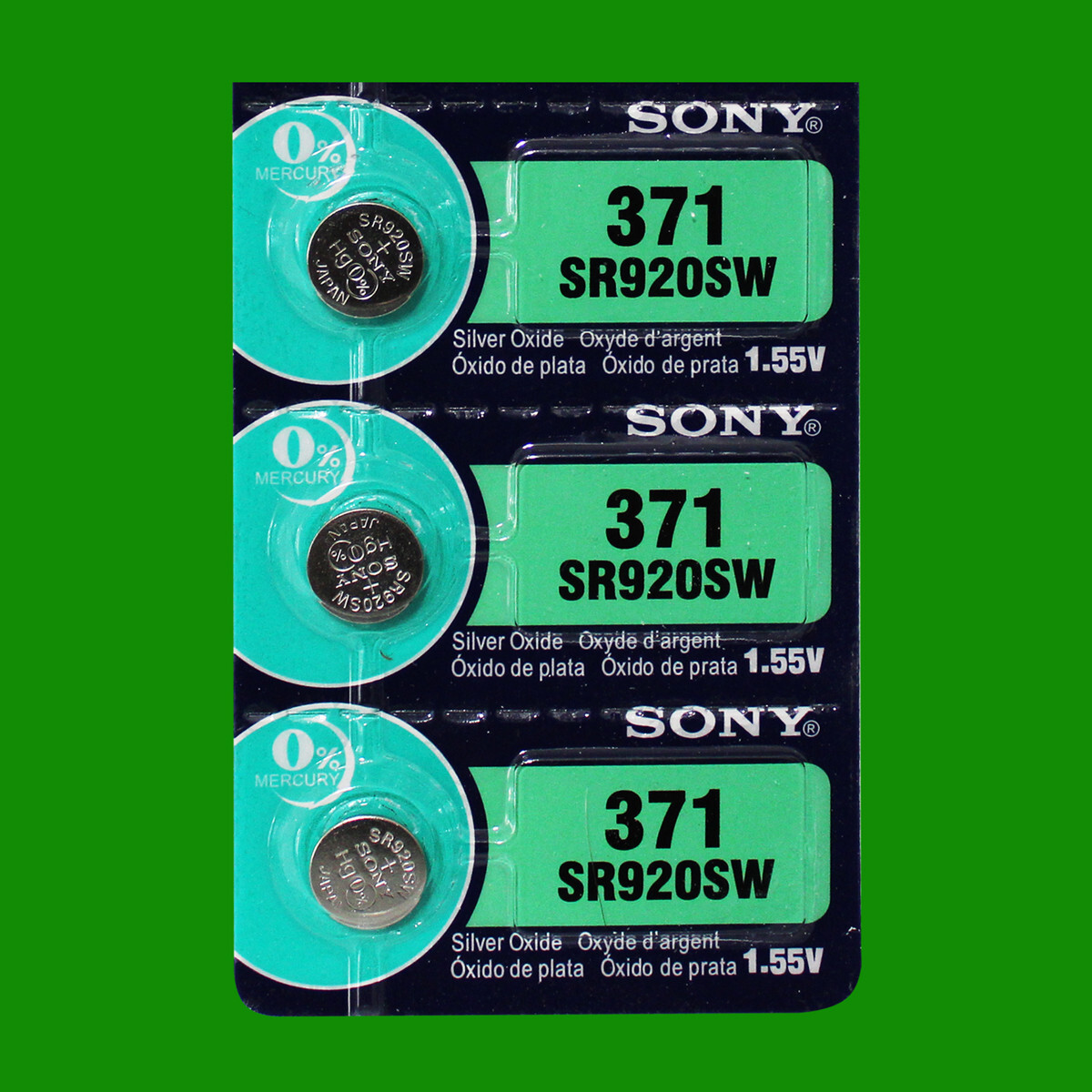 Sony 371 SR920SW Watch Battery – 3Pc