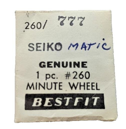 Seiko Matic Minute Wheel watch part #260/777