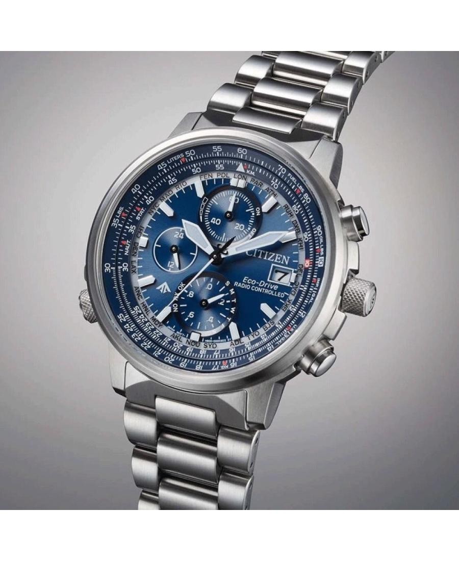 CITIZEN Men Analog Eco-Drive Casual Watch Classic Dress Blue Dial Waterproof Rou