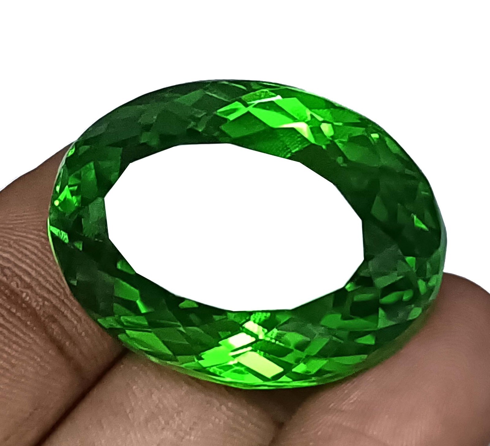 Green Peridot Shiny Oval Cut 101.95 Ct Certified Transparent Loose Gemstone 5ARB