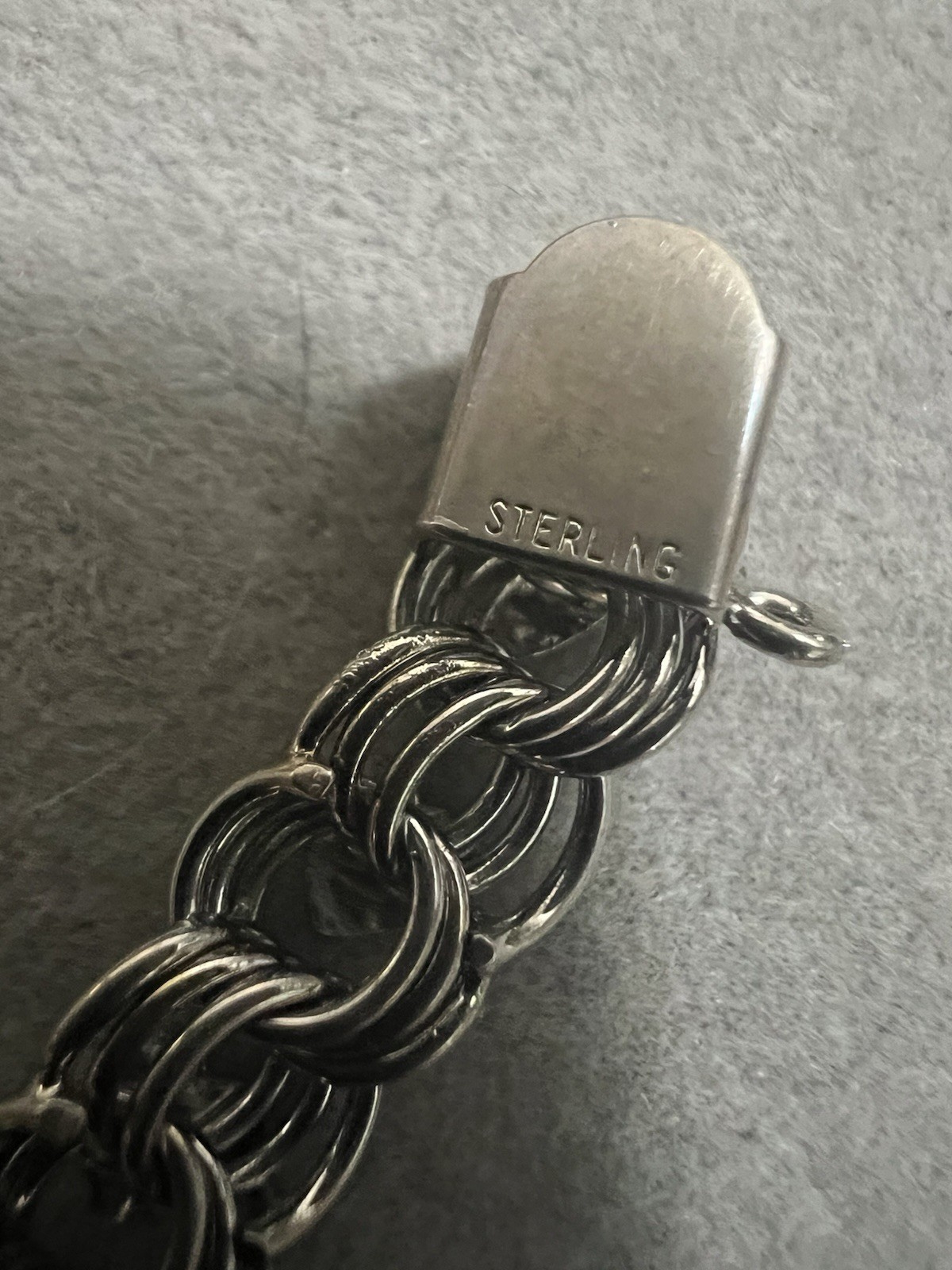 1960’s Vintage Sterling Silver Charm Bracelet Anniversary Birthday Wedding