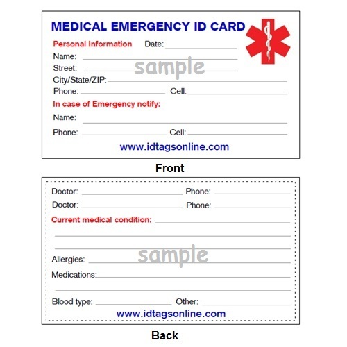 PACEMAKER DIABETIC HIGH BLOOD PRESSURE Medical Alert ID Bracelet. Free Card!