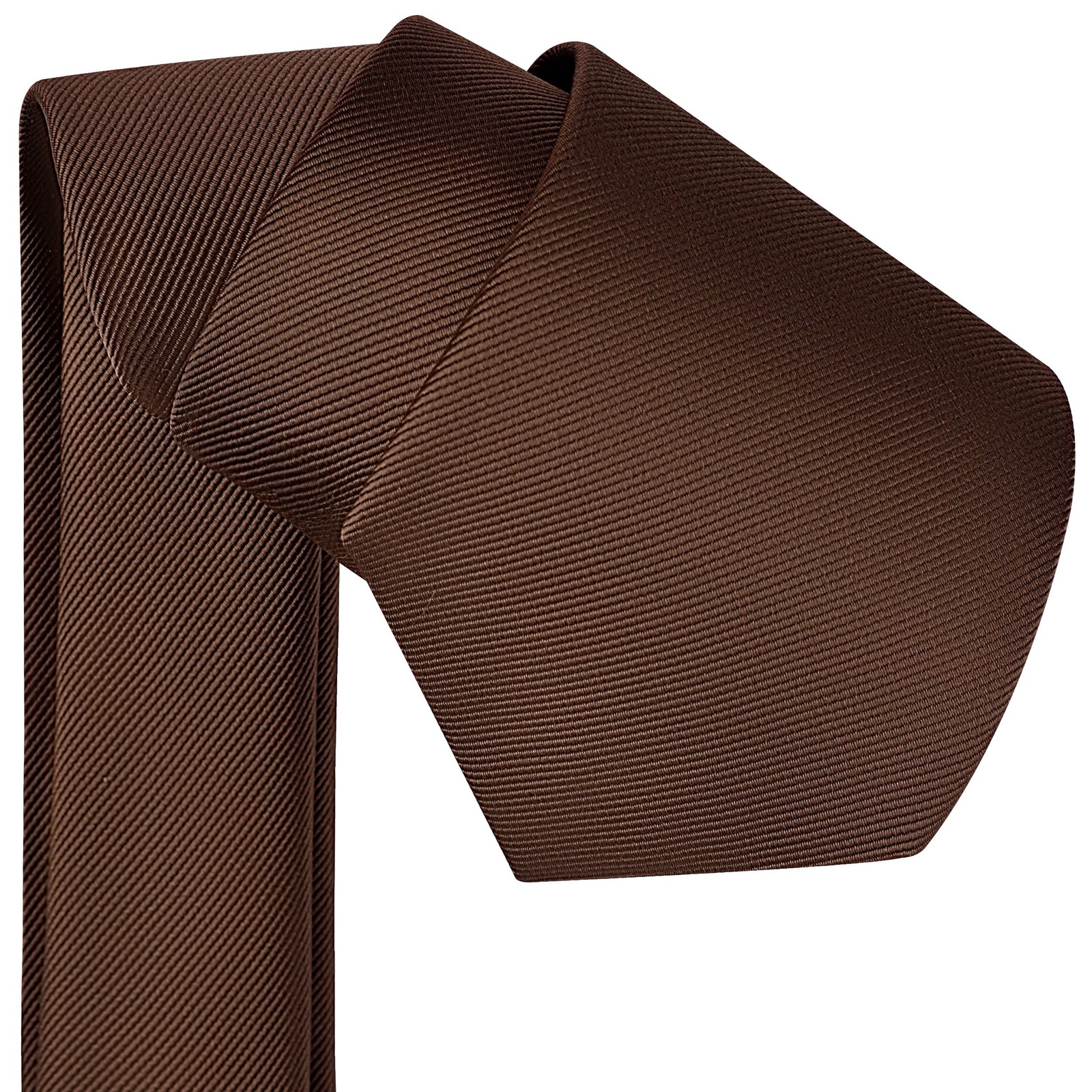 Branduce Brown Tie for Men Wedding Business Party Solid Coffee general,